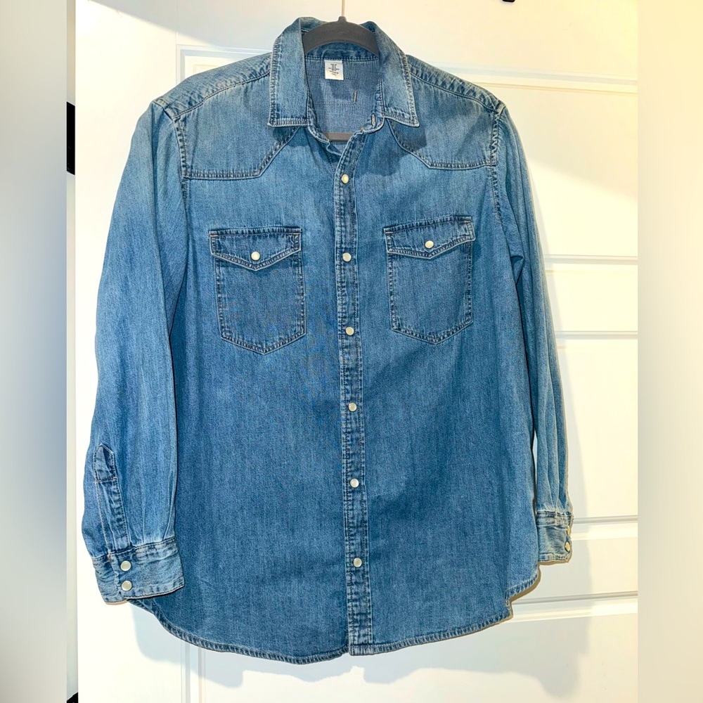 Denim button up